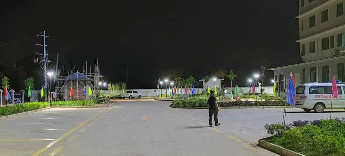 广西悟州人民医院太阳能庭院灯