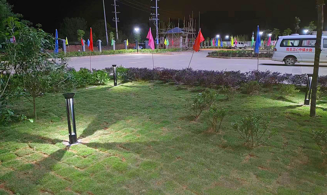 广西悟州人民医院太阳能庭院灯