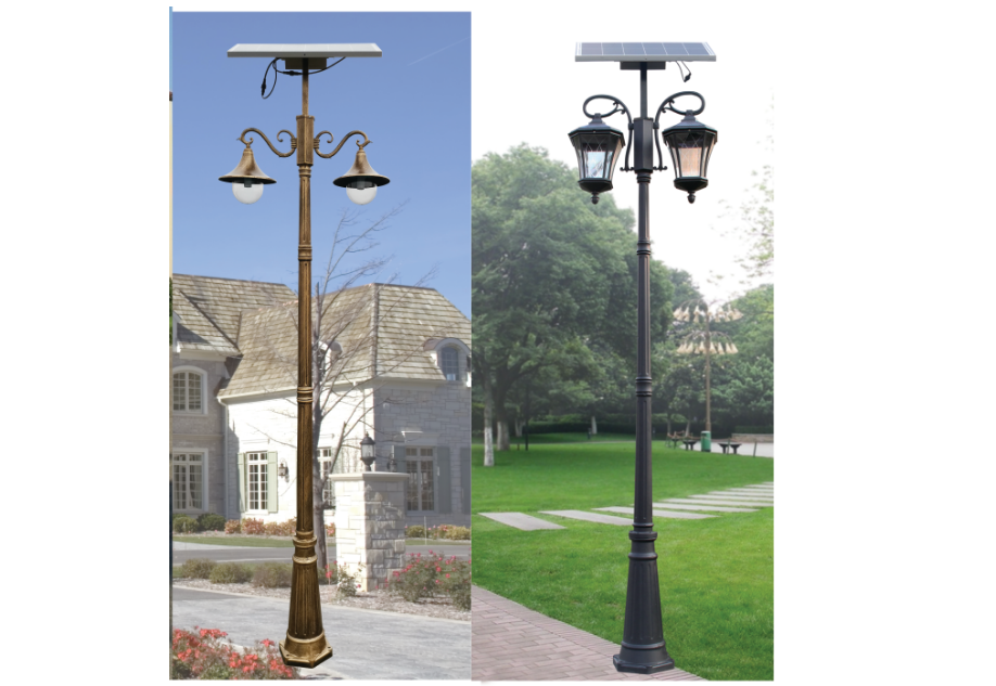 户外太阳能庭院灯，LED庭院灯，欧式户外太阳能庭院灯