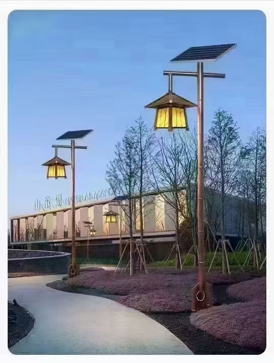 户外太阳能庭院灯，LED庭院灯，欧式户外太阳能庭院灯